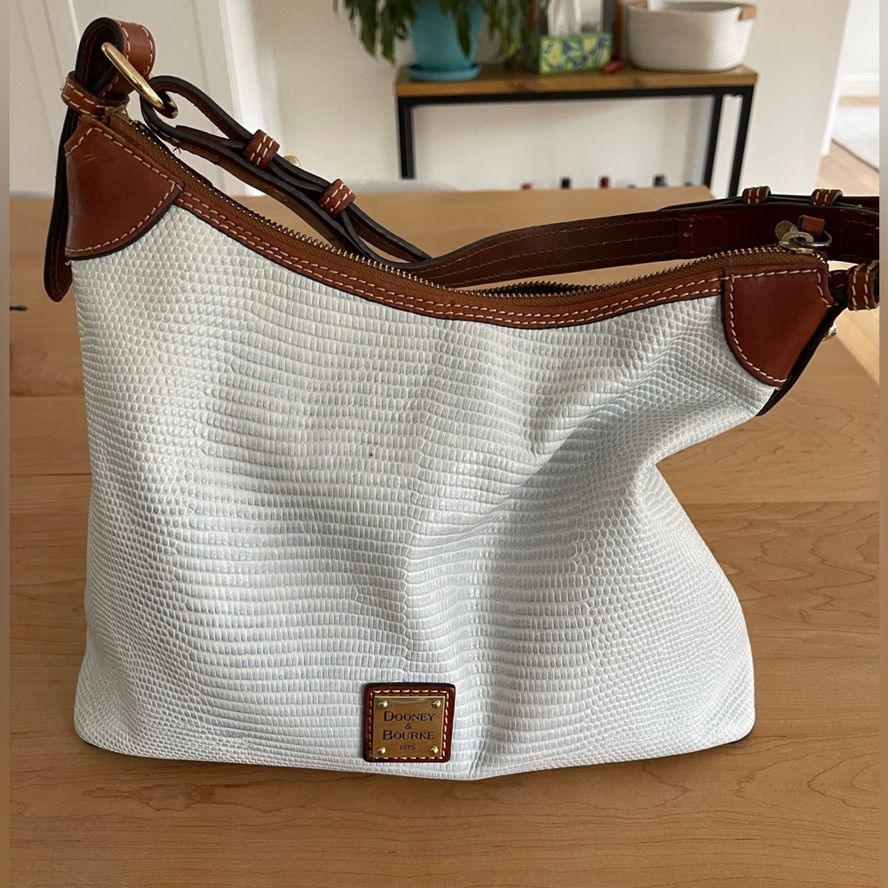 Dooney & Bourke! White croc leather purse